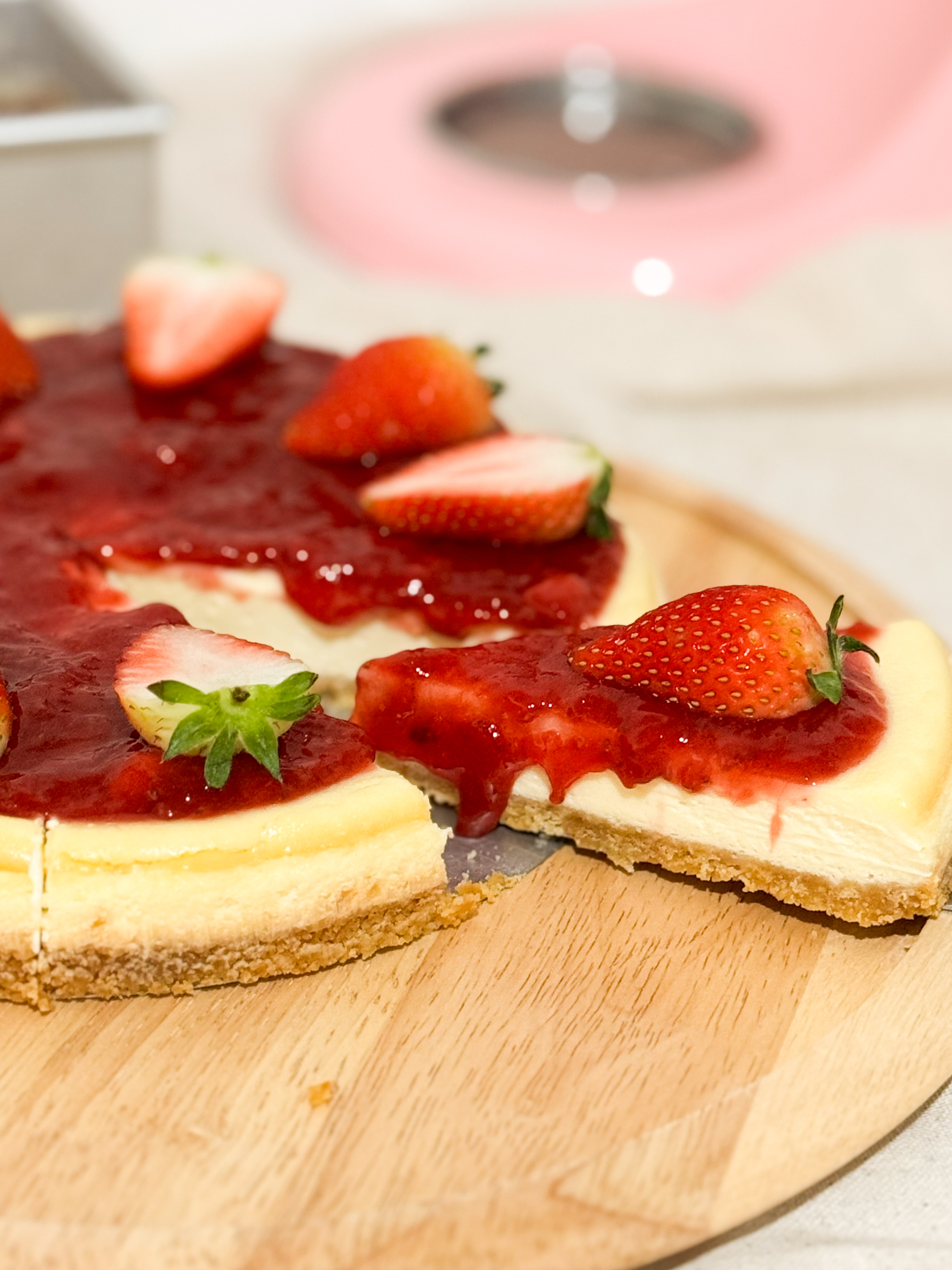 สตอเบอรี่ชีสพาย