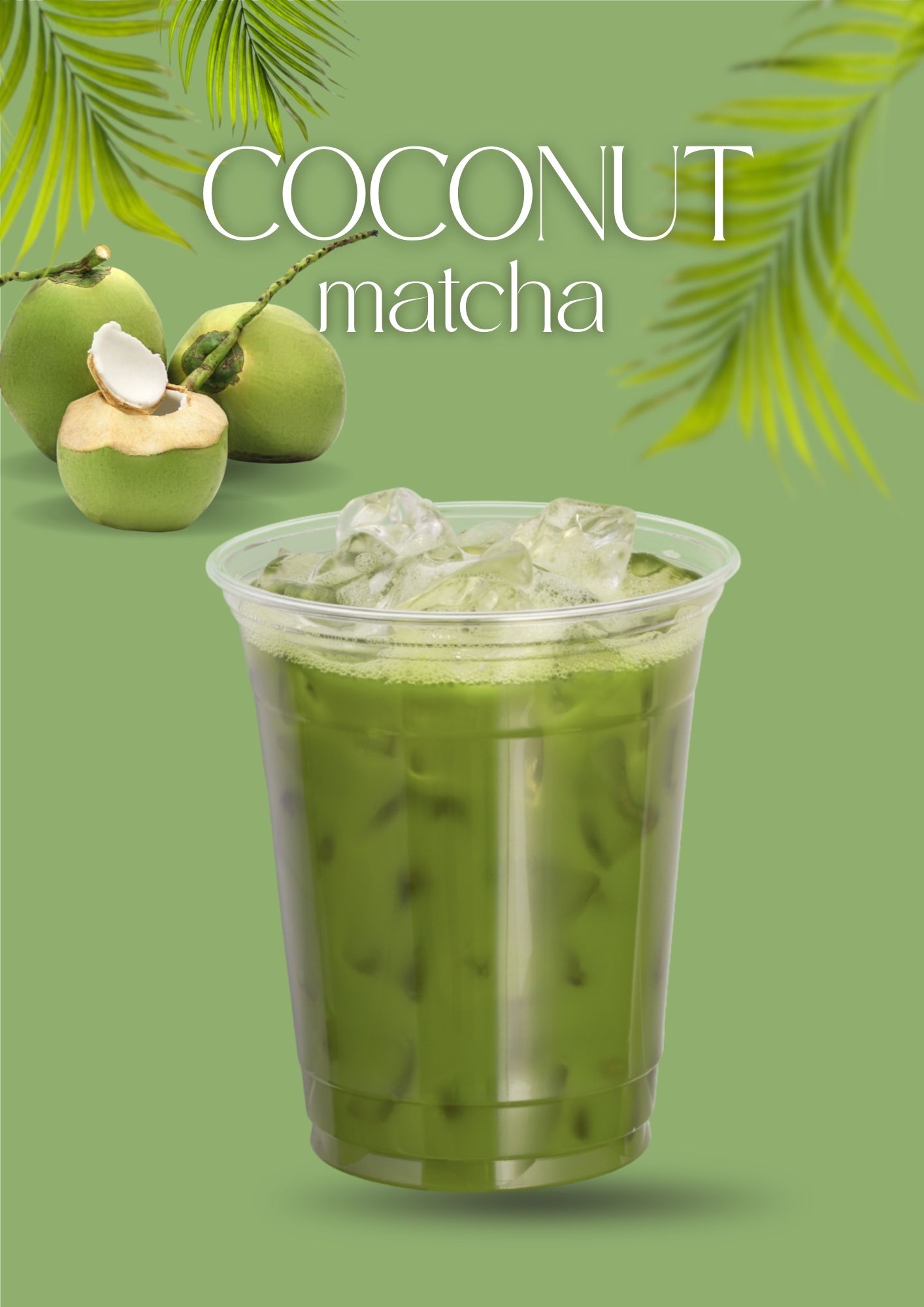 Coconut pure matcha