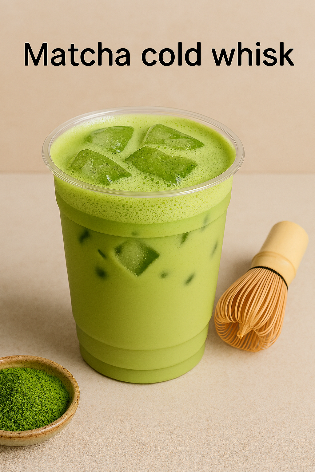 Matcha cold whisk