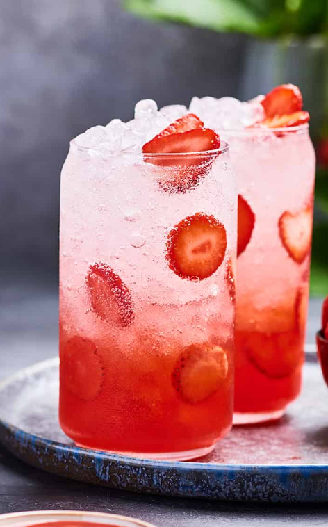 Strawberry soda
